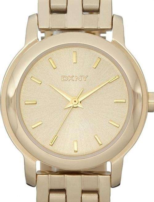 Authentic DKNY Classic Stainless Steel Gold Tone Ladies Watch