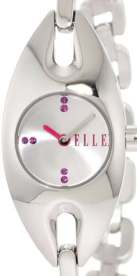 Authentic ELLE Pink Crystal Accented Ladies Watch
