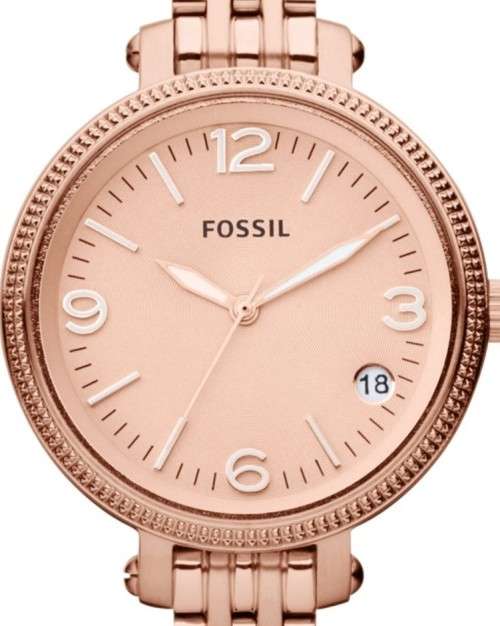 Authentic FOSSIL Heather Rose Gold Stainless Steel Ladies Watch