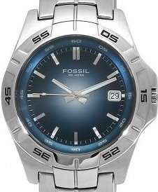 Authentic FOSSIL Stainless Steel Blue Dial Mens Watch