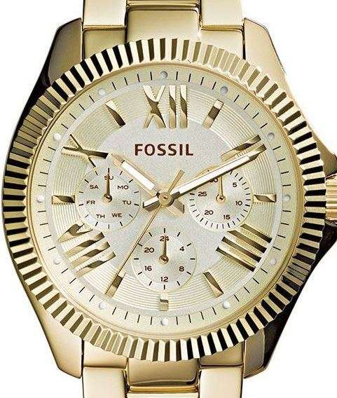 Authentic FOSSIL Cecile Gold Tone Multifunction Ladies Watch