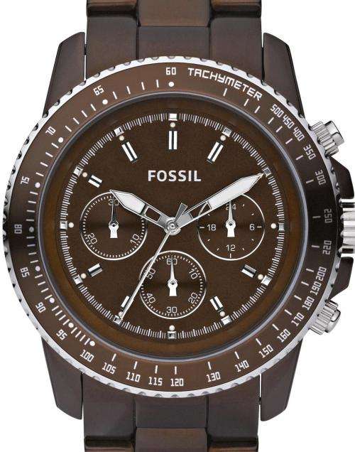 Authentic FOSSIL Stella Aluminium Chronograph Large Dial Ladies Watch