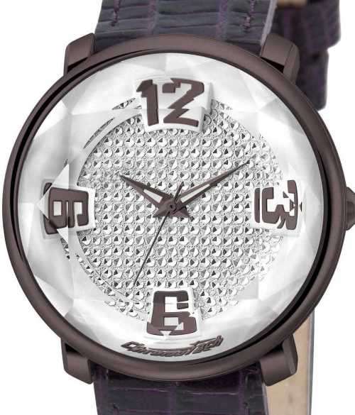 Authentic CHRONOTECH Gala Faceted Dome Glass Ladies Watch