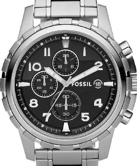Authentic FOSSIL Dean Stainless Steel Chronograph Mens Watch
