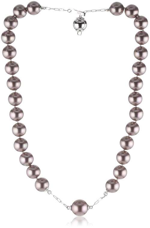 Authentic MISAKI of Monte Carlo Shakira Sterling Silver & Simulated Pearl Necklace