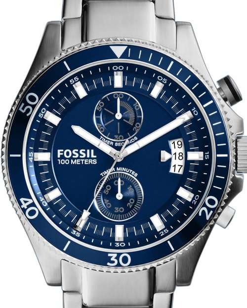 Authentic FOSSIL Wakefield Stainless Steel Chronograph Mens Watch