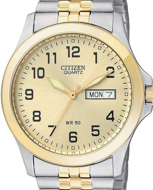 Authentic CITIZEN Two Tone Stainless Steel Mens Watch