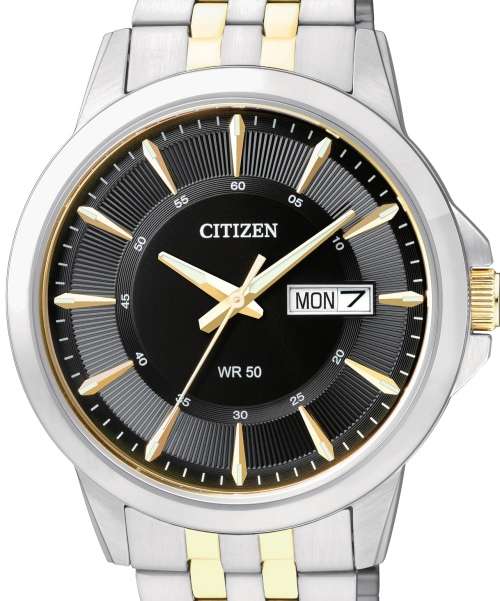 Authentic CITIZEN Stainless Steel Two Tone Mens Watch