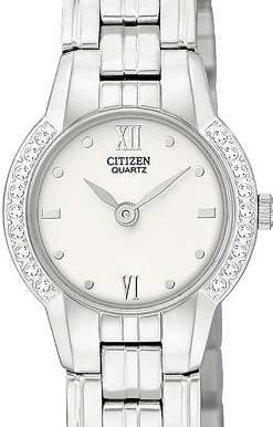 Authentic CITIZEN Petite Crystal Accented Ladies Watch