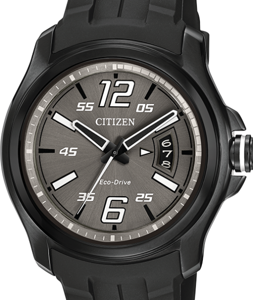 Authentic CITIZEN Eco-Drive Charcoal Grey Dial Mens Watch