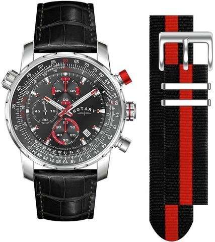 Rotary Interchangeable Strap Chronograph Watch