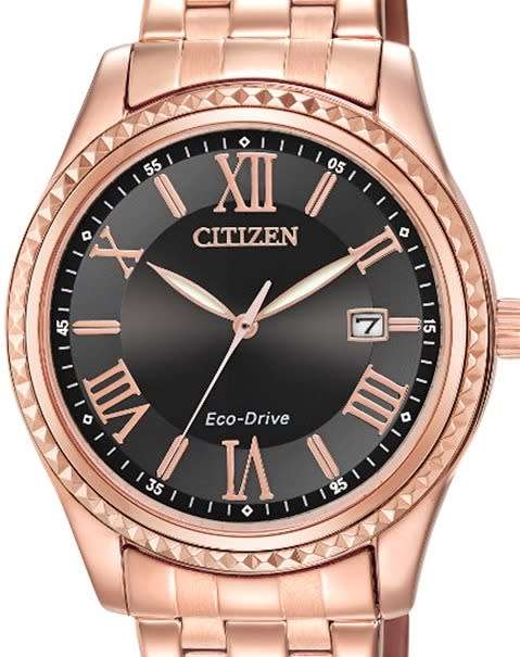 Authentic CITIZEN Eco Drive Stainless Steel Rose Gold Ladies Watch