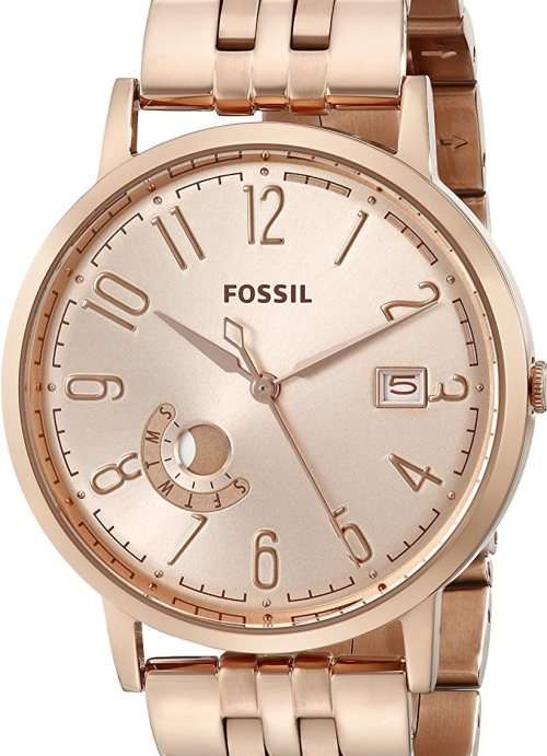 Authentic FOSSIL Vintage Muse Rose Gold Stainless Steel Multifunction Ladies Watch