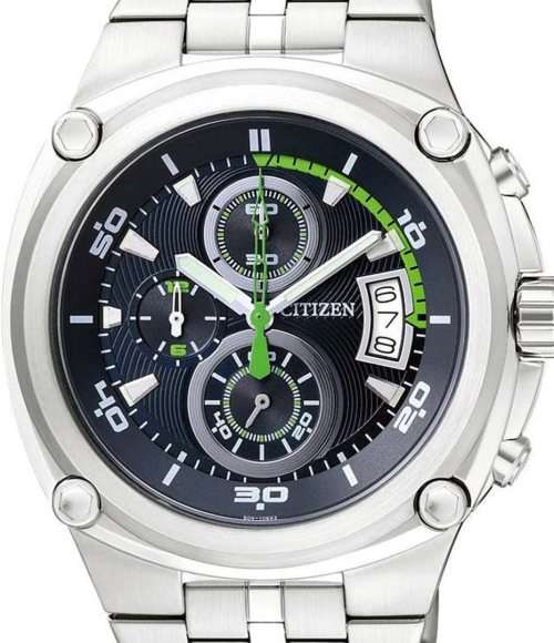 Authentic CITIZEN Stainless Steel Chronograph Mens Watch