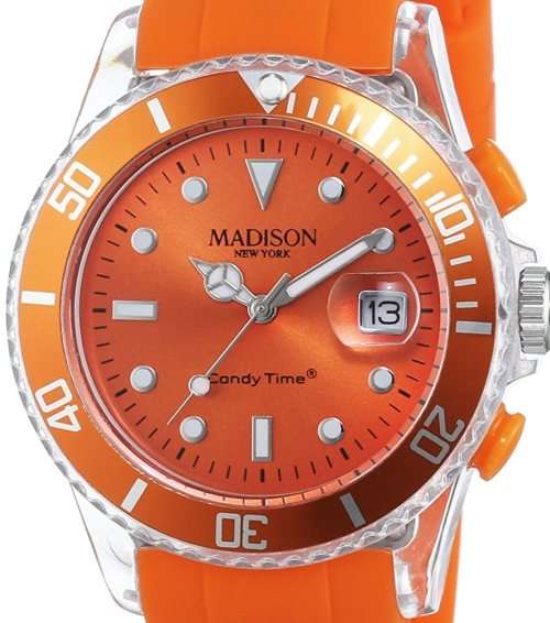 Authentic MADISON NEW YORK Candy Time Flash Ladies Watch