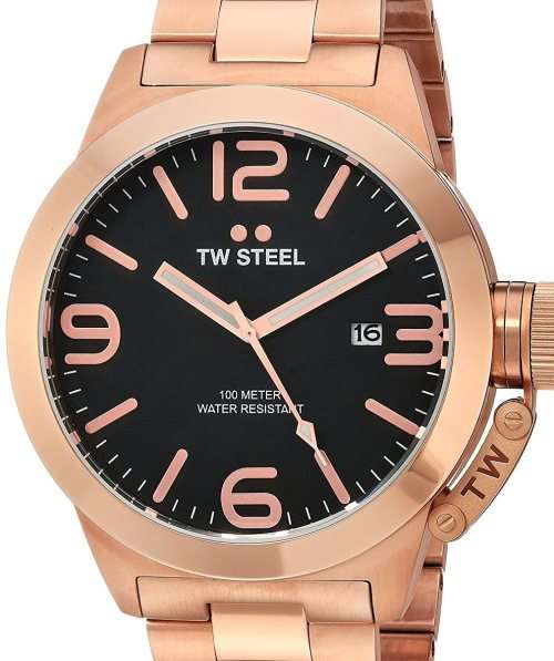 Authentic TW STEEL Canteen Rose Gold Oversized Mens Watch