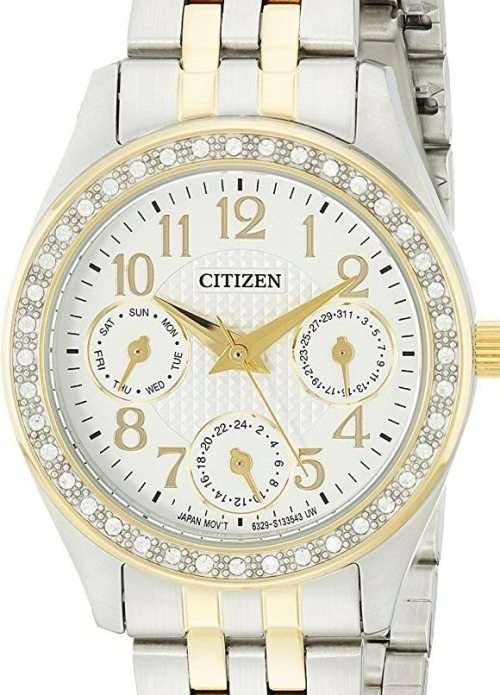 Authentic CITIZEN Two Tone Stainless Steel Multifunction Ladies Watch