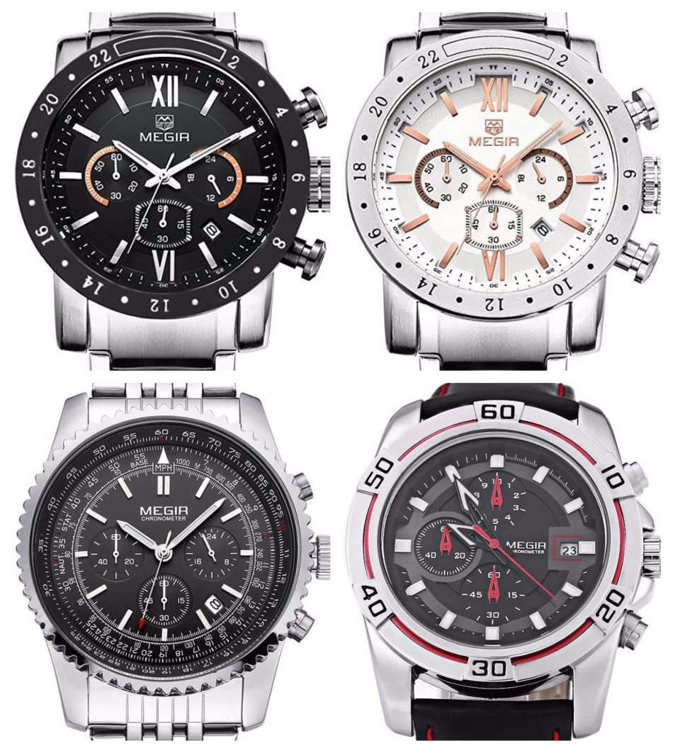 Men's Megir Chronograph Watches