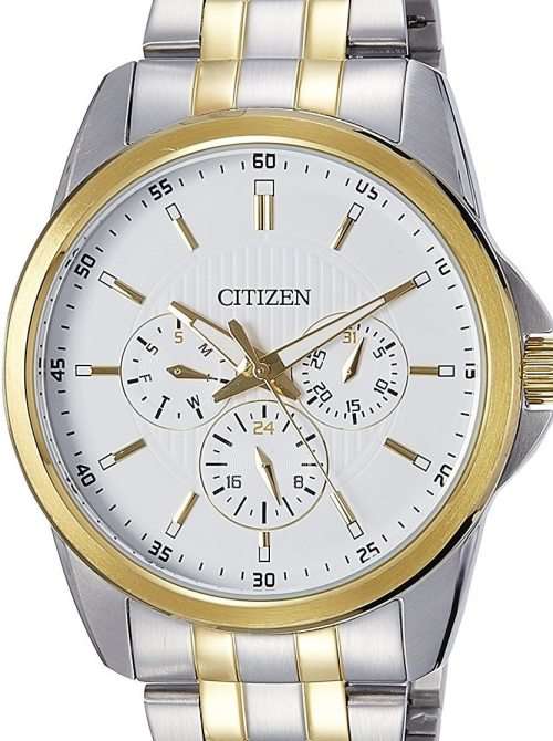 Authentic CITIZEN Two Tone Stainless Steel Multifunction Mens Watch