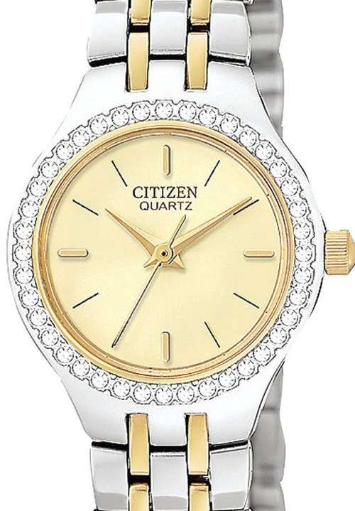 Citizen Crystal Accented Two Tone Ladies Watch