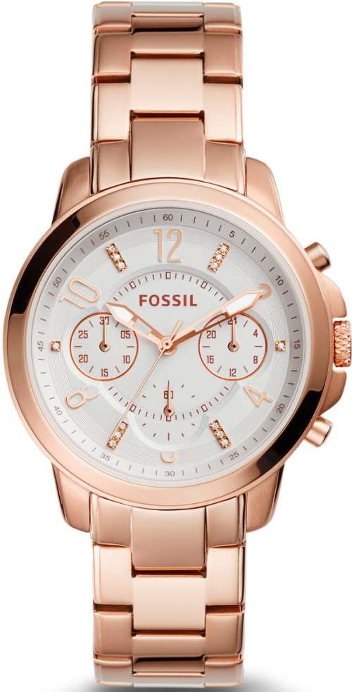 Authentic FOSSIL Jacqueline Rose Gold Chronograph Ladies Watch