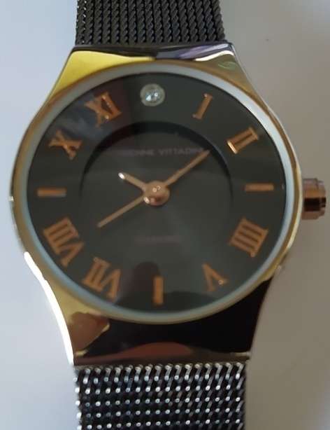 Authentic ADRIENNE VITTADINI Diamond Accented Ladies Watch