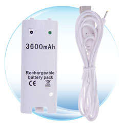 Rechargeable battery pack for Wii controller