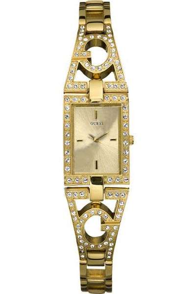 GUESS Bella ladies gold plated swarovski crystal watch