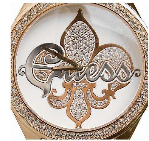 GUESS Ladies Rose Gold Swarovski Crystal watch