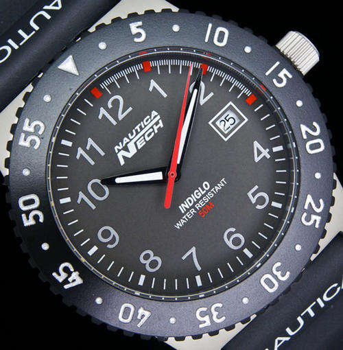 NAUTICA Mens Indiglo Sports watch