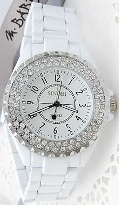 SINOBI Ladies Crystal Bezel Watch