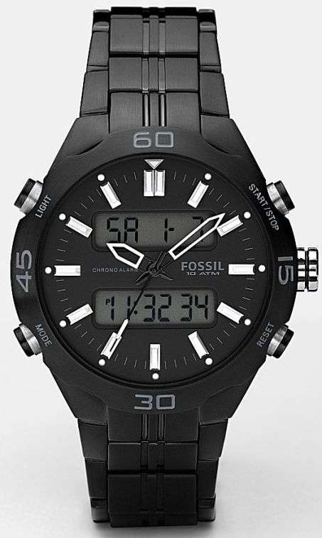 FOSSIL Ion-plated Analogue/Digital mens watch