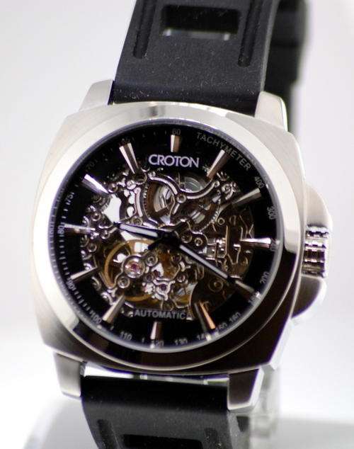 CROTON Skeleton Automatic Mens Watch (Please read description)