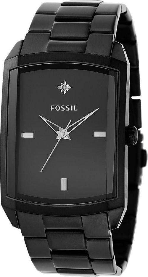 FOSSIL Black Diamond Accented Mens Watch