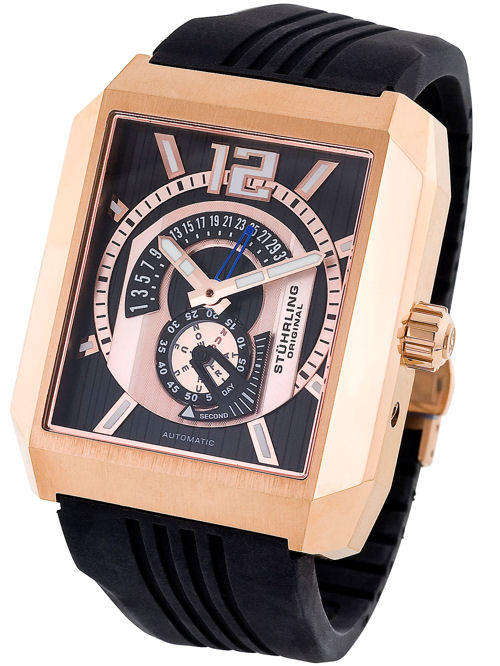 STUHRLING Metropolis Retrograde Automatic Mens Watch