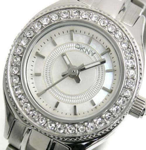DKNY Crystal Accented Mother Of Pearl Ladies Watch