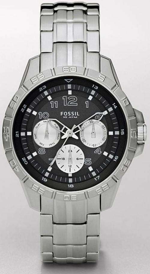 FOSSIL 100M Stainless Steel Chronograph Mens Watch