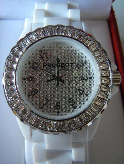 PEUGEOT Swarovski Crystal Acrylic ladies watch
