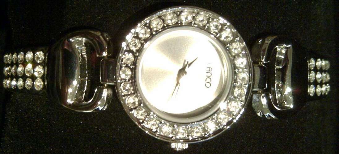 LANCO Crystal Studded Ladies Bracelet Watch