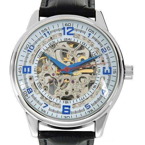 AKRIBOS XXIV Saturnos Automatic Skeleton Mens Watch