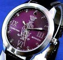 CHRISTIAN AUDIGIER (Ed Hardy Designer) Crown Signature Large Plum Dial Ladies Watch
