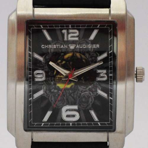 CHRISTIAN AUDIGIER (Ed Hardy Designer) Skull Infinity Oversized Mens Watch