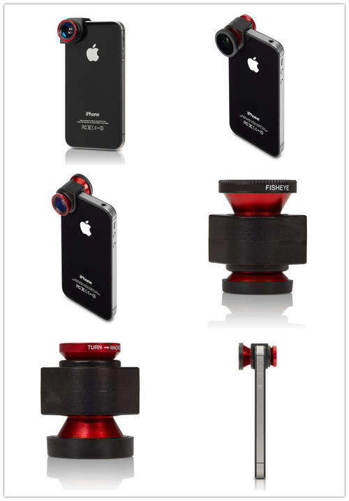 New Arrival Camera Lens Kit 3-in-1 "Fisheye, Macro, Wide-angle" for Apple iPhone 4 & 4S