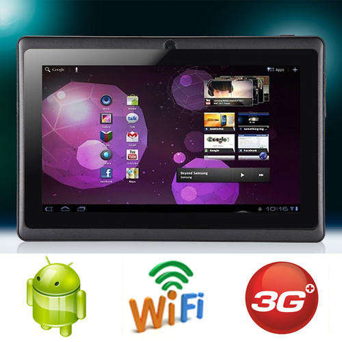 DOUBLE CAM MID PCTablet - 7 Inch Android 4.0 - 512MB RAM - 4GB built-in memory ~Color BLACK