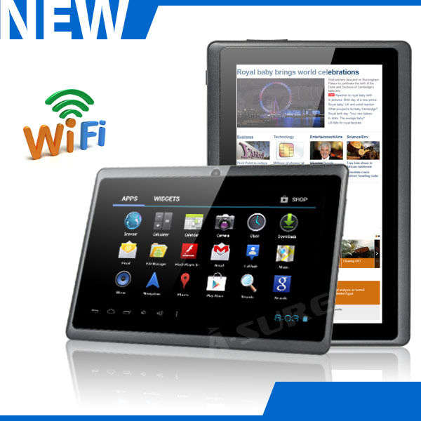 DOUBLE CAM MID PCTablet - 7 Inch Android 4.0 - 512MB RAM - 4GB built-in memory ~Color BLACK