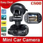 1.5" LTPS LCD 720P HD 120 Degree Wide Angle Cycle Recording Motion Detection Night Vision Car DVR Dr