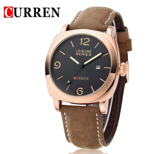 Curren Men Fashion Quqrtz Sport Wristwatch Watch