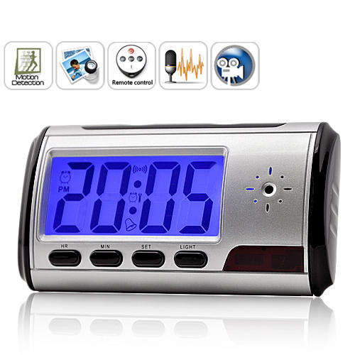 Remote Control & Motion Detection Spy Camera Digital Hidden Pinhole Clock DV Recorder