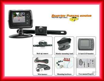 WIRELESS 2.5" COLOR LCD MONITOR BACK-UP PARKING REVERSING SET