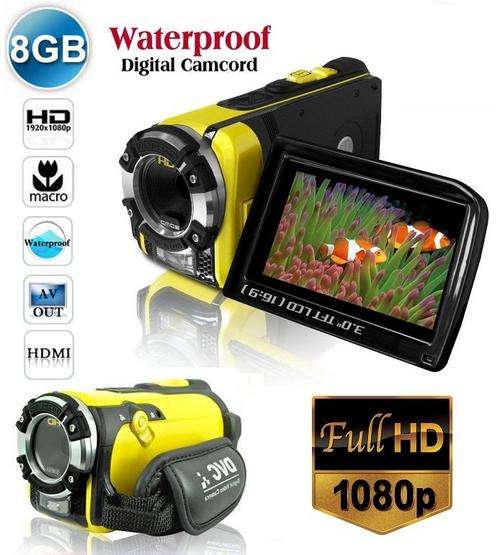 NEW ARRIVAL FULL HD 1080p 16MP 3" TFT LCD Waterproof Camcorder Camera